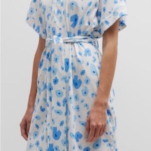 Elegant Butterknit Poppy Print Robe